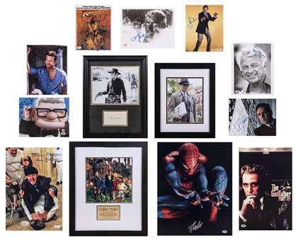 Incredible Hollywood Signed Photo Lot of (13) Including Stan Lee, AL Pacino & Steven Spielberg (JSA, PSA/DNA & SGC)